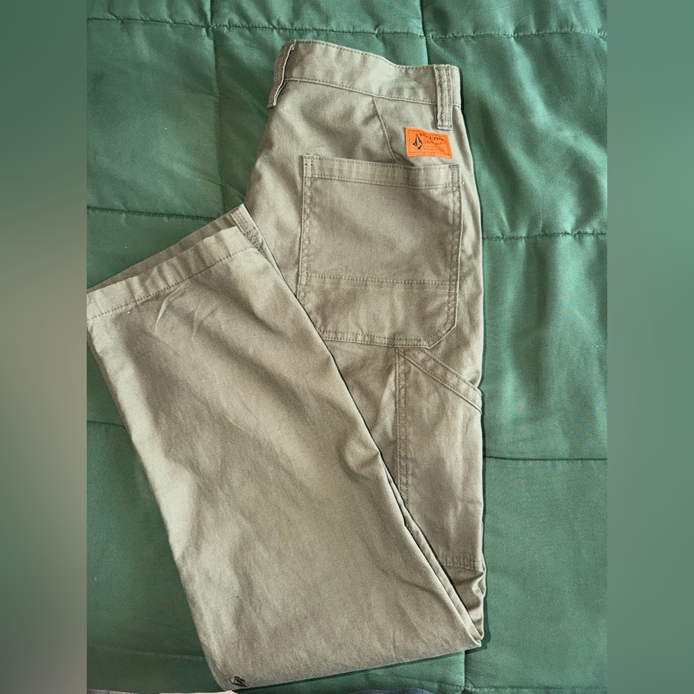 Volcom Olive Cargo Pants for Men